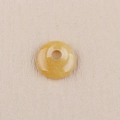 Ciondolo a ciambella in agata arancione ambra traslucida per orecchini e gioielli DIY - Topazio