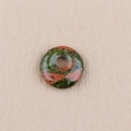 Ciondolo a ciambella in pietra naturale unakite verde e rosa per gioielli fai da te - Unakite