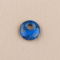 Ciondolo a ciambella in lapislazzuli blu intenso con inclusioni di pirite dorata - Lapislazzuli