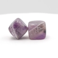 Handpolierter natürlicher Amethyst-Kristallwürfel mit lila Farbverlauf und Textur - Amethyst