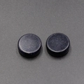 Deep blue sandstone flat round beads with sparkling starry texture for DIY jewelry making - Synthetic Blue Goldstone 1PC