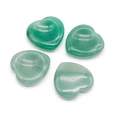 Set di quattro pietre da massaggio a cuore in avventurina verde naturale da 40mm - Avventurina Verde