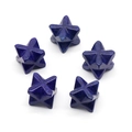 Lapis Lazuli Merkaba Star set of five deep blue energy stones with gold flecks - Synthetic Lapis Lazuli