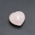 Pierre de cœur en quartz rose naturel poli de 30mm pour bijoux DIY et décoration - Quartz rose
