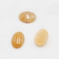 Polished 18x25mm oval yellow tiger eye stone cabochons with smooth flat back - Topaz