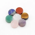 Set de 7 cristales naturales redondos pulidos que incluyen amatista y cuarzo rosa - Juego de Piedras Multicolores Pulidas Simples