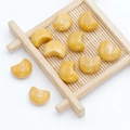 Set di dieci pietre di agata in cristallo naturale giallo brillante a mezzaluna 15mm - Topazio