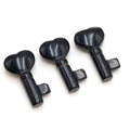 Polished black obsidian heart-shaped key stone ornaments with a mirror finish - Obsidian