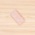 Rectangular light pink natural quartz stone pendant for DIY jewelry making - Rose Quartz
