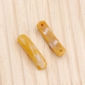 Dijes de ágata amarilla translúcida para la creación de joyas DIY y pulseras - Topacio
