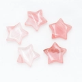 Five pieces of 20mm natural pink crystal star shaped stones for DIY accessories and jewelry - Watermelon Red (Synthetic)