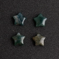 Stelle di agata muschiata naturale lucidata per gioielli fai da te e creazioni - Agata Indiana