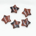 Polished mahogany obsidian star shaped natural crystals for DIY jewelry crafts - Mahogany Obsidian