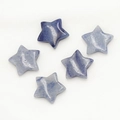 Five blue aventurine 20mm star crystals for DIY jewelry and phone case decoration - Blue Aventurine