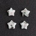 Pietre di amazzonite naturale a forma di mini stella con toni blu e venature scure - Blu di Tianshan