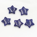 Five 20mm star-shaped natural blue lapis lazuli stones for DIY jewelry crafts - Lapis Lazuli (Dyed)