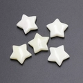Five-pointed star pearlescent milky white crystal charms for DIY jewelry and hair clips - Xiu Jade