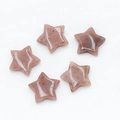 Five 20mm natural strawberry quartz star-shaped crystals for DIY jewelry making - Purple Aventurine