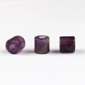 Zylindrische lila Amethyst-Perlen mit Mittellöchern für die DIY-Schmuckherstellung - Amethyst