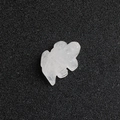 Hand-carved white quartz stone crocodile figurine with detailed scale texture - White Crystal