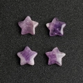 Mini cristalli di ametista naturale a stella da 15mm per gioielli fai-da-te e decori - Ametista