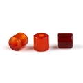 Polished red agate cylindrical big hole loose beads for DIY jewelry making - Red Agate