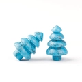 Figuras de árbol de Navidad en piedra turquesa azul con vetas negras naturales - Turquesa azul (Sintética)