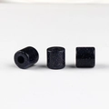 Polished blue goldstone cylindrical large hole beads with star-like glitter for DIY jewelry - Synthetic Blue Goldstone