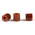 Polished gold sandstone cylindrical spacer beads with hole for DIY jewelry making - Synthetic Goldstone