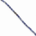 Bamboo shaped blue sodalite natural stone beads for DIY jewelry and bracelet making - Blue Sodalite