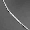 Translucent white crystal agate bamboo shape loose beads for DIY jewelry making - White Crystal