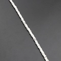 Bamboo shaped white turquoise beads with grey marble veins for DIY jewelry making - Howlite