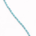 Bamboo-shaped sky blue turquoise beads with natural marble texture for DIY jewelry - Turquoise (Synthetic)