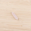 Double pointed hexagonal rose quartz pendant with natural crystal healing textures - Rose Quartz Pendant Only