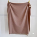 Detailed texture of rose pink double-sided cashmere scarf with soft tassels and fringe - Camel (SM-32)