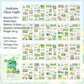Set di 20 adesivi in PET Asakusa Clear Light con motivi di paesaggi per il journaling - Erba Tenera Soleggiata (FGSJ)