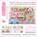 Island Spring DIY-Scrapbook-Set mit PET-Aufklebern und dekorativer Landschaftskarte - Insel Frühlingsglöckchen