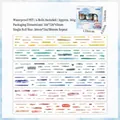Set di 6 nastri PET decorativi arcobaleno 50mmx2m impermeabili per scrapbooking - Rime dell'Anima