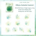 Set di 20 adesivi in PET a tema foglie verdi per scrapbooking e decorazione creativa - Foglie d'Autunno