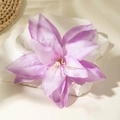 Detailed macro of a purple gradient lily hair clip made of high-quality fabric petals - Purple Gradient Lily (29622-2-purple)