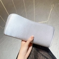 Elegant silver glitter evening clutch bag with rectangular rounded design for parties - Silver Satin