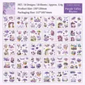 PET-Aufkleber-Set Lila Romanz mit Lavendel und Schmetterlingen, 30 einzigartige Motive - Lila Reim Hohles Tal