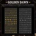 PET-stickerset met letters en cijfers in goud- en zilverfolie voor scrapbooking - Gouden Dageraad
