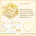Σετ τρισδιάστατα αυτοκόλλητα Bear Workshop με θέμα αρτοποιείο και κάρτες σκηνής - Εργαστήριο Αρκούδας