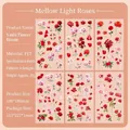 Floral PET stickers Rose Garden set with six sheets of red and pink rose designs - Mellow Rose