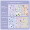 Floral PET stickers tulip theme set of 6 sheets for DIY journals and decoration - Morning Tulip