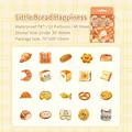 Cartoon bread stickers PET waterproof stickers for planners bakery theme 40 pieces - Bread Little Happiness