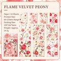 Carta per scrapbooking a tema peonia con 10 fogli decorativi in stile vintage - Peonia di Fiamma