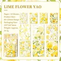 Set di carta scrapbooking Orange Lemon Flower con motivi floreali e girasoli vivaci - Arancia Limone