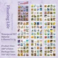 Vintage Floating Picture Book oil painting style PET stamp stickers 8-sheet set - Floating Life Picture Book / 8 Sheets Set